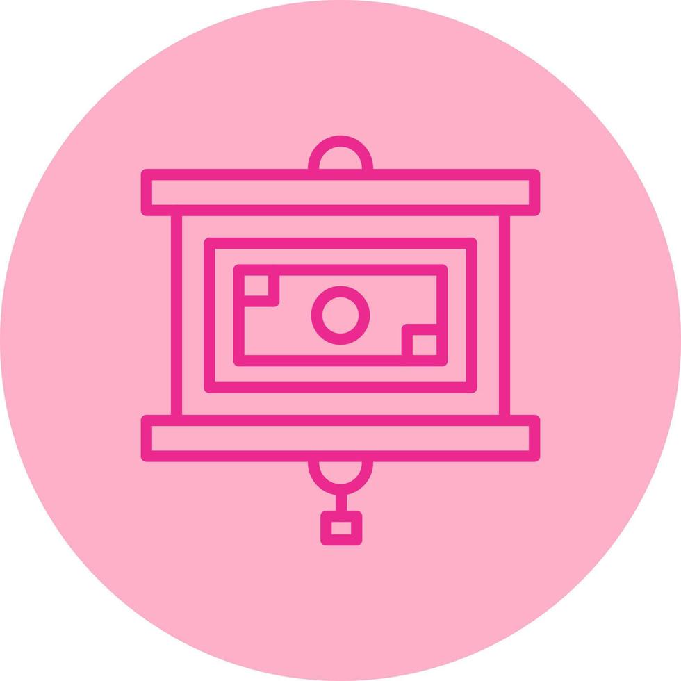Projector Screen Vector Icon