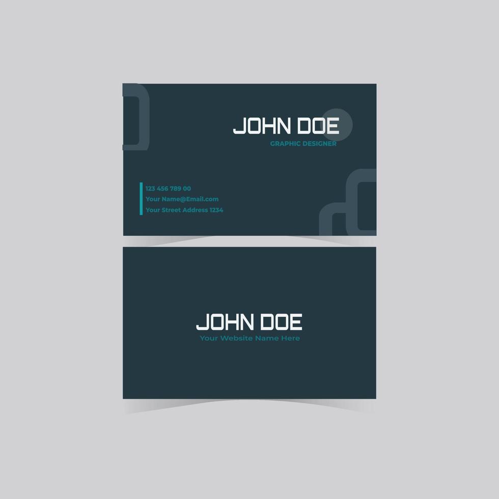 Modern simple business card template vector