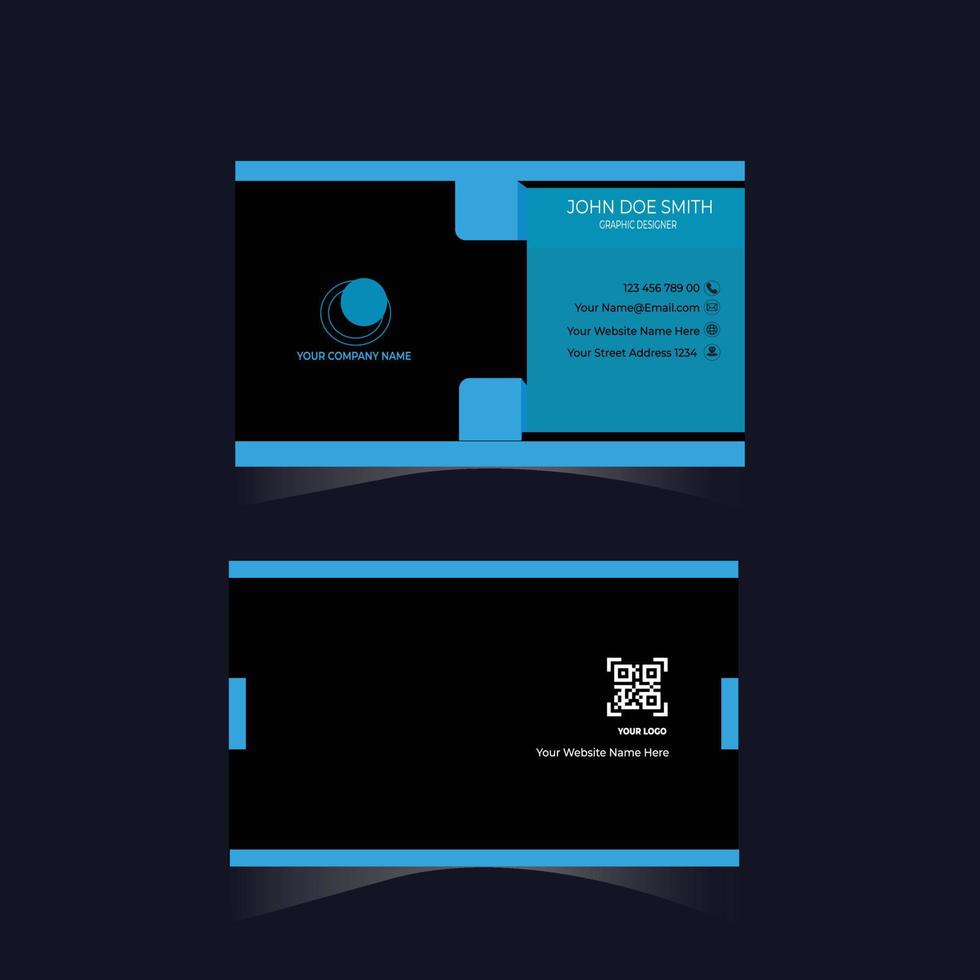 Modern simple business card template vector