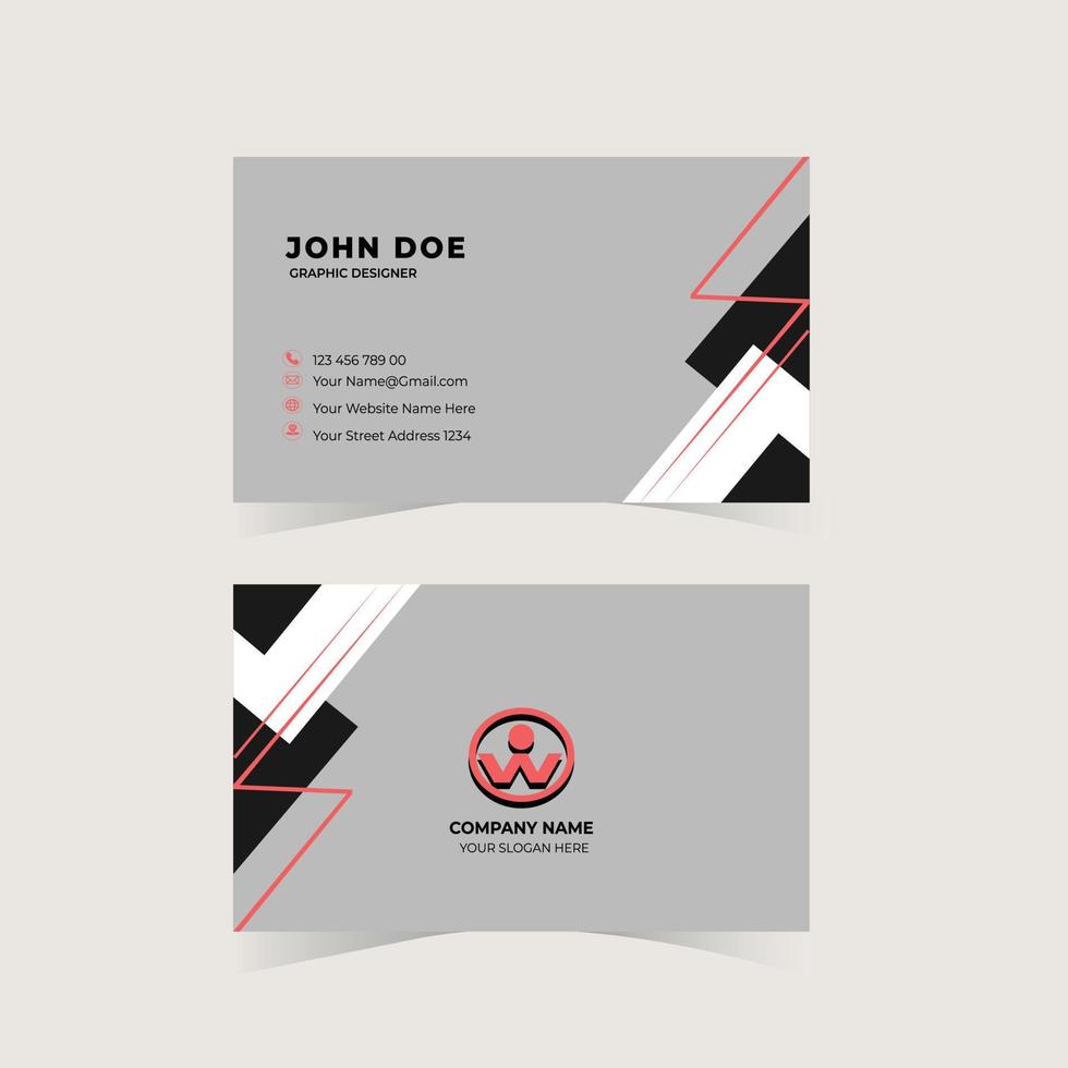 Modern simple business card template 16888792 Vector Art at Vecteezy Modern simple business card template 16888792 Vector Art at Vecteezy