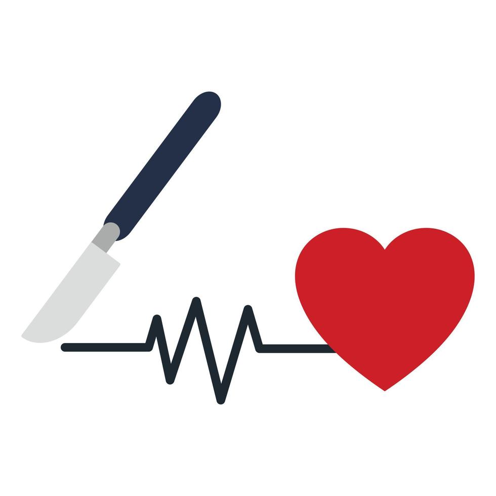 scalpel  flat icons vector