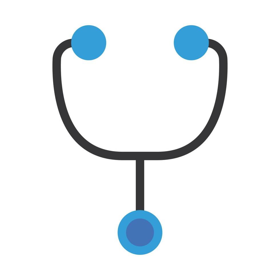 stethoscope medical flat icons vector