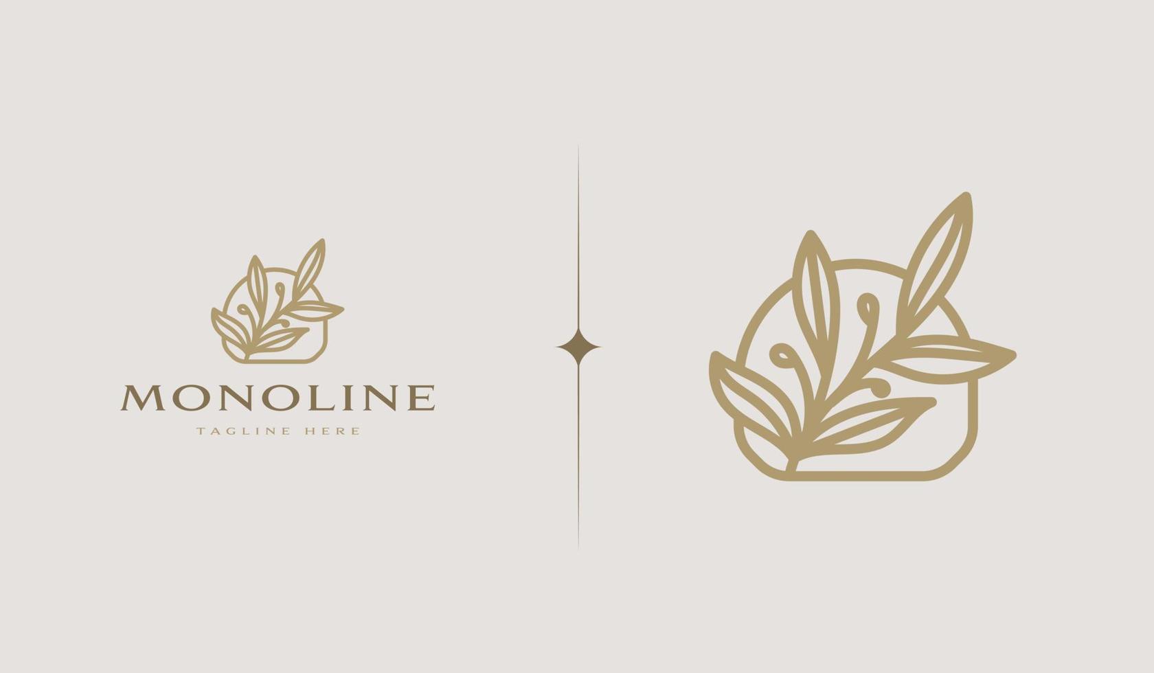 Leaf Plant Flower Monoline. Universal creative premium symbol. Vector sign icon logo template. Vector illustration