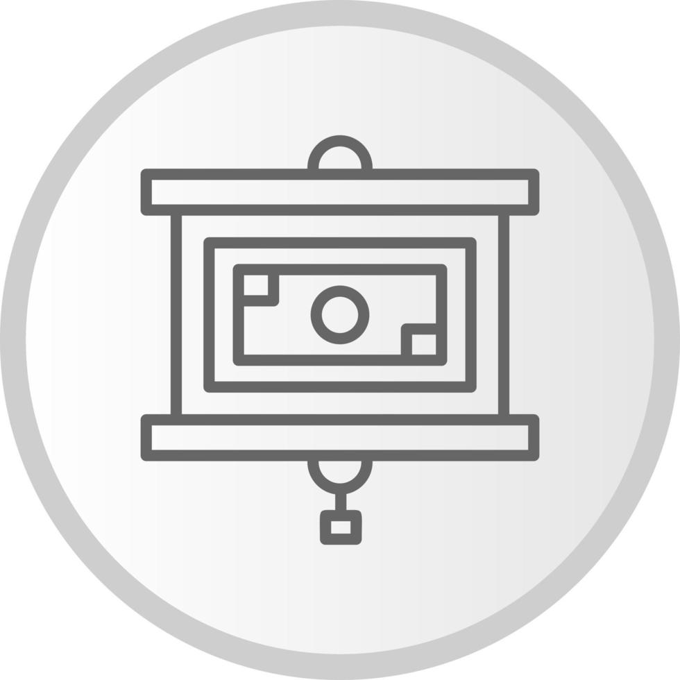 Projector Screen Vector Icon