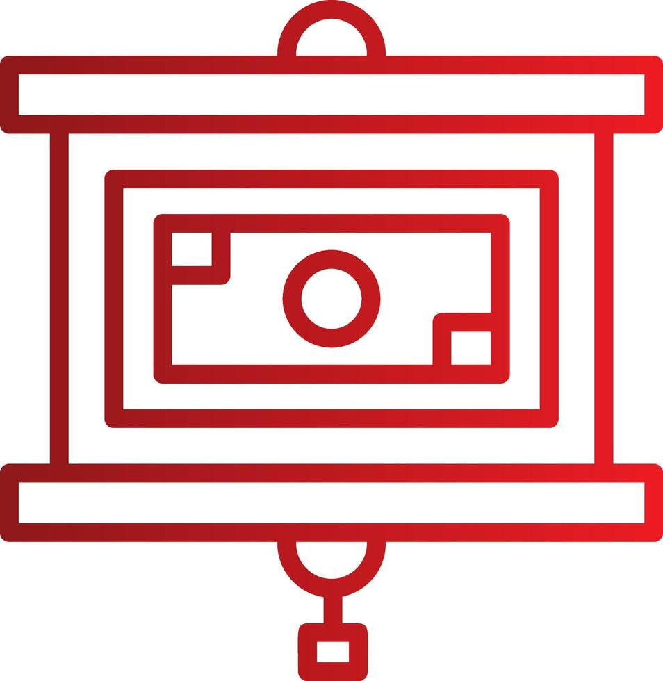 Projector Screen Vector Icon
