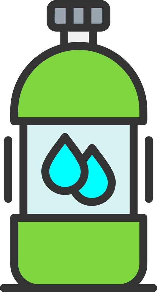 icono de vector de botella de agua