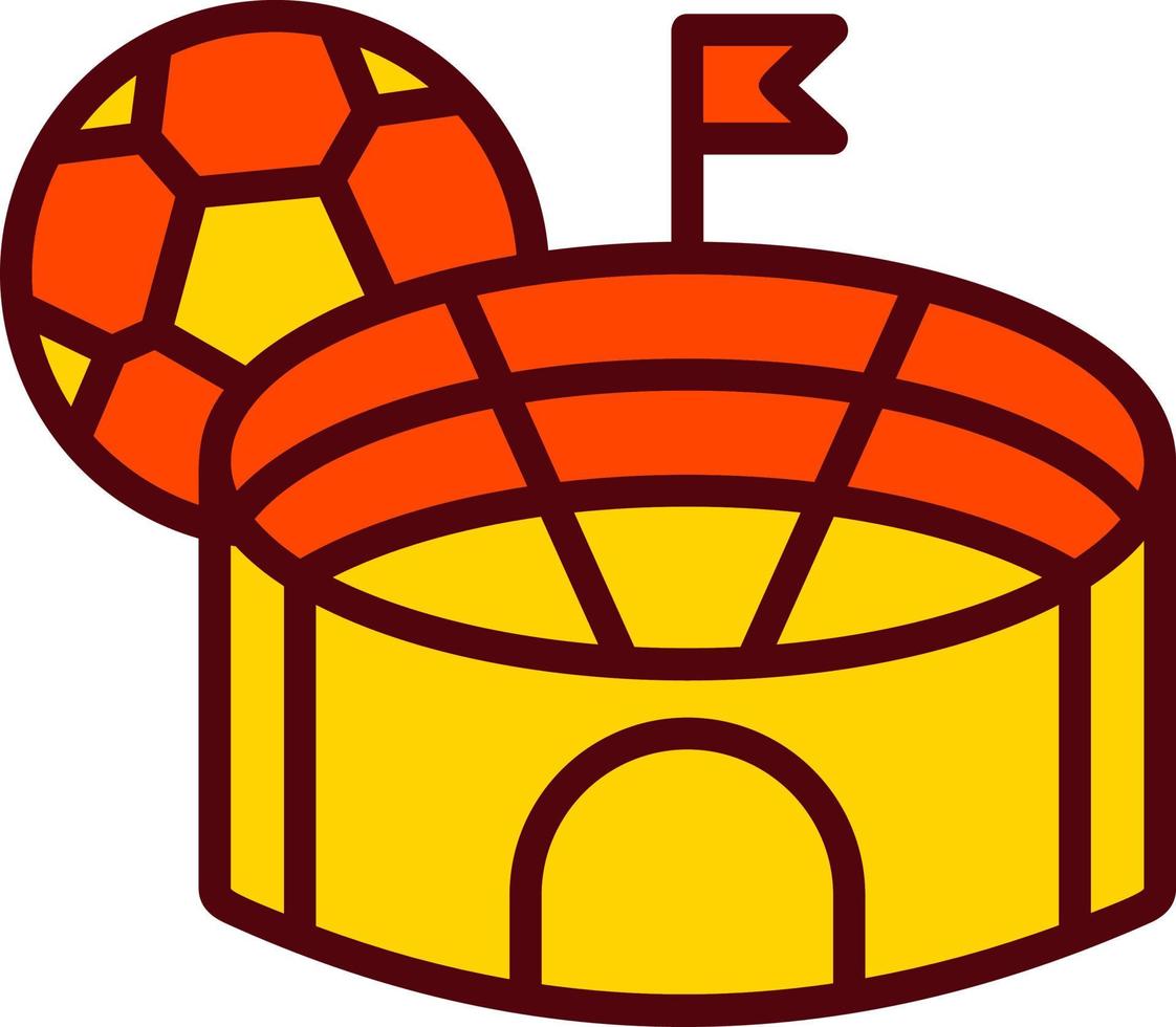 icono de vector de estadio