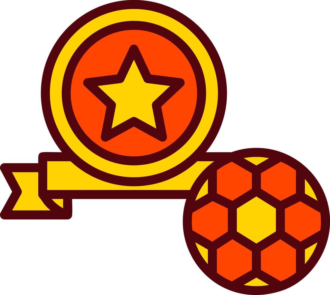 icono de vector de medalla de estrella