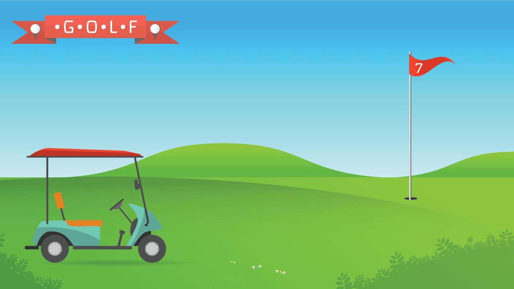 fondo de campo de golf vector