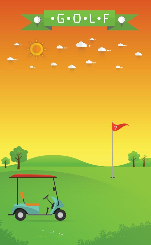 fondo de campo de golf vector