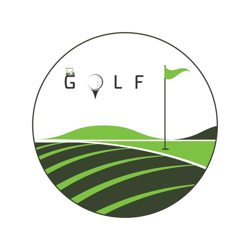 club de golf de logotipo vector