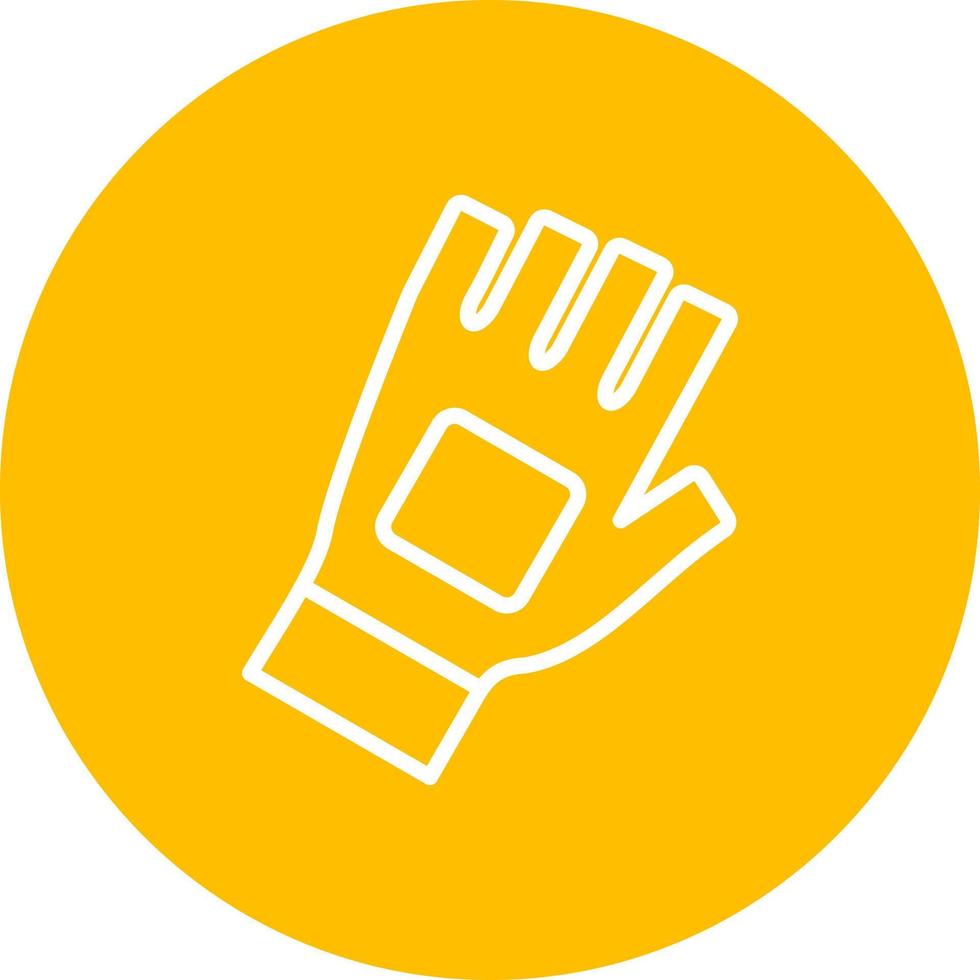 icono de vector de guantes deportivos