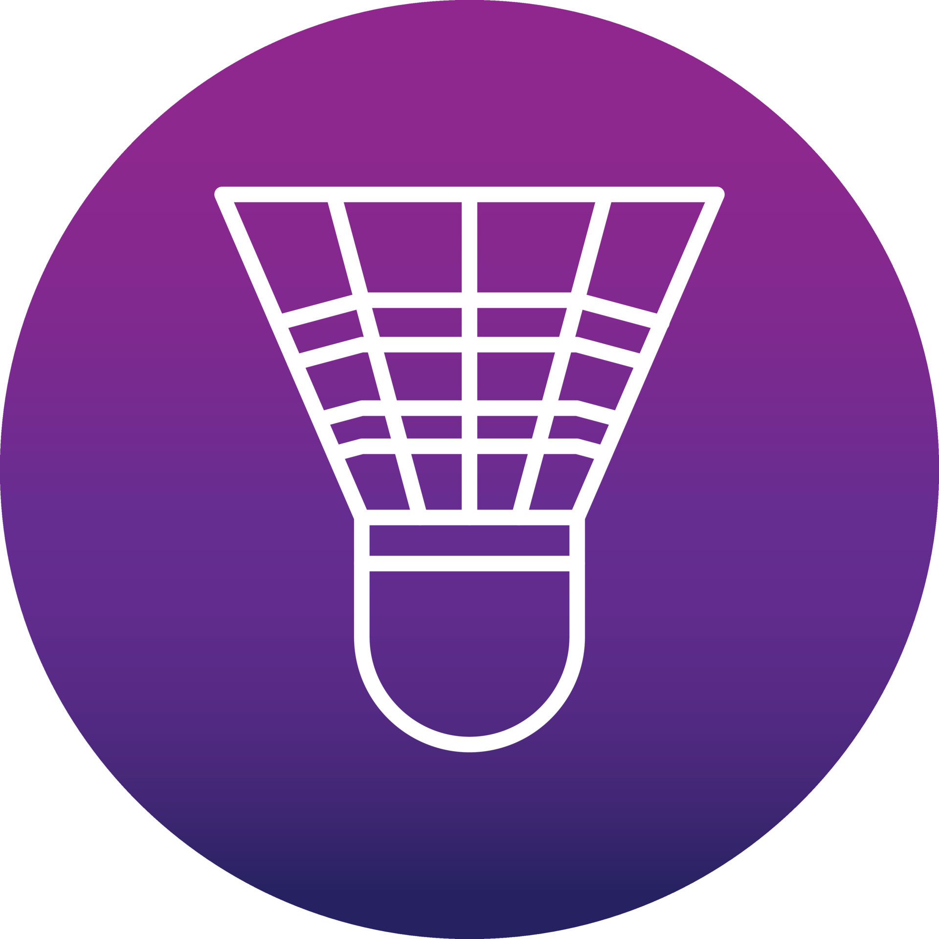 Shuttlecock Vector Icon 16890117 Vector Art at Vecteezy