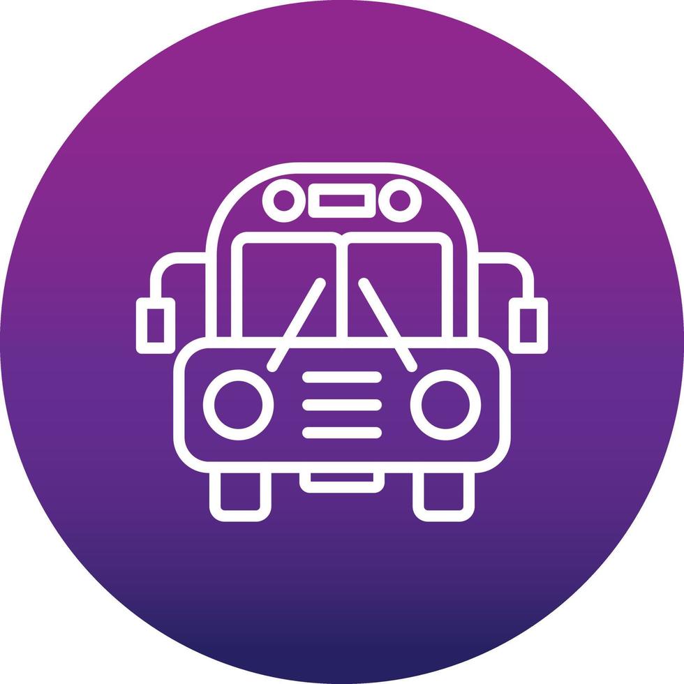 School Bus Vector Icon