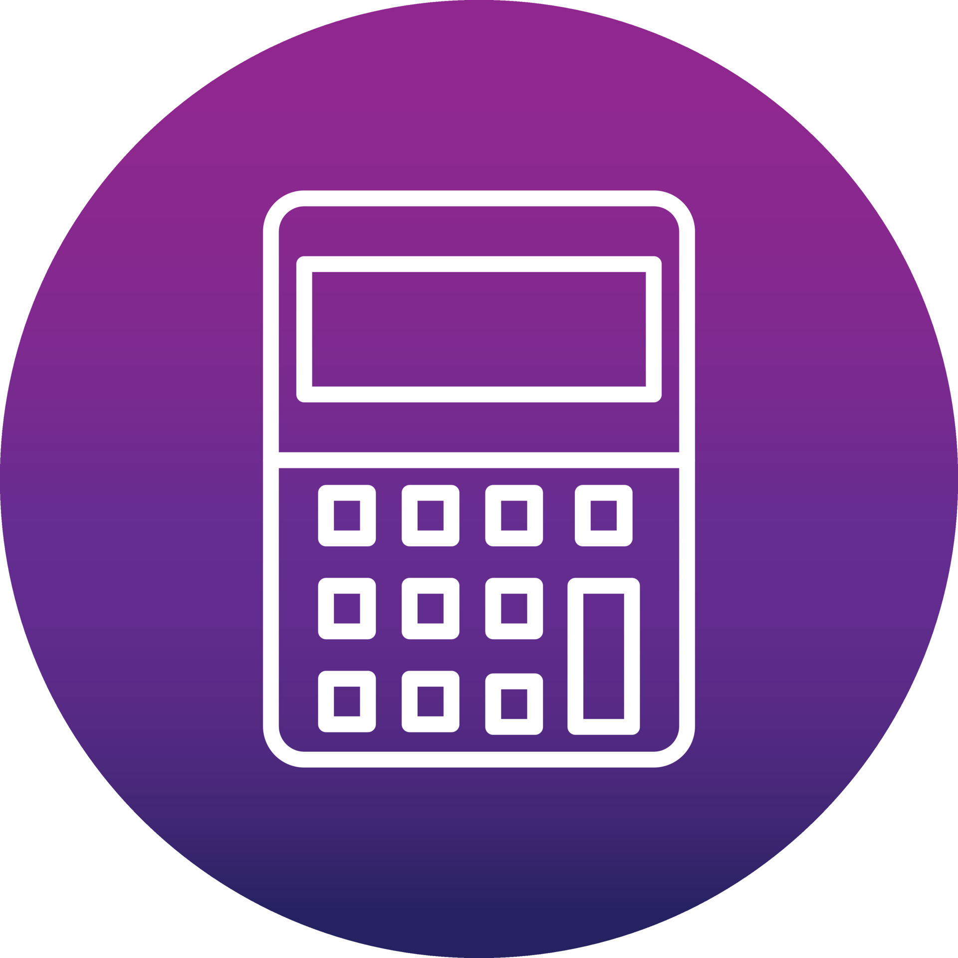 Calculator Vector Icon 16890317 Vector Art at Vecteezy