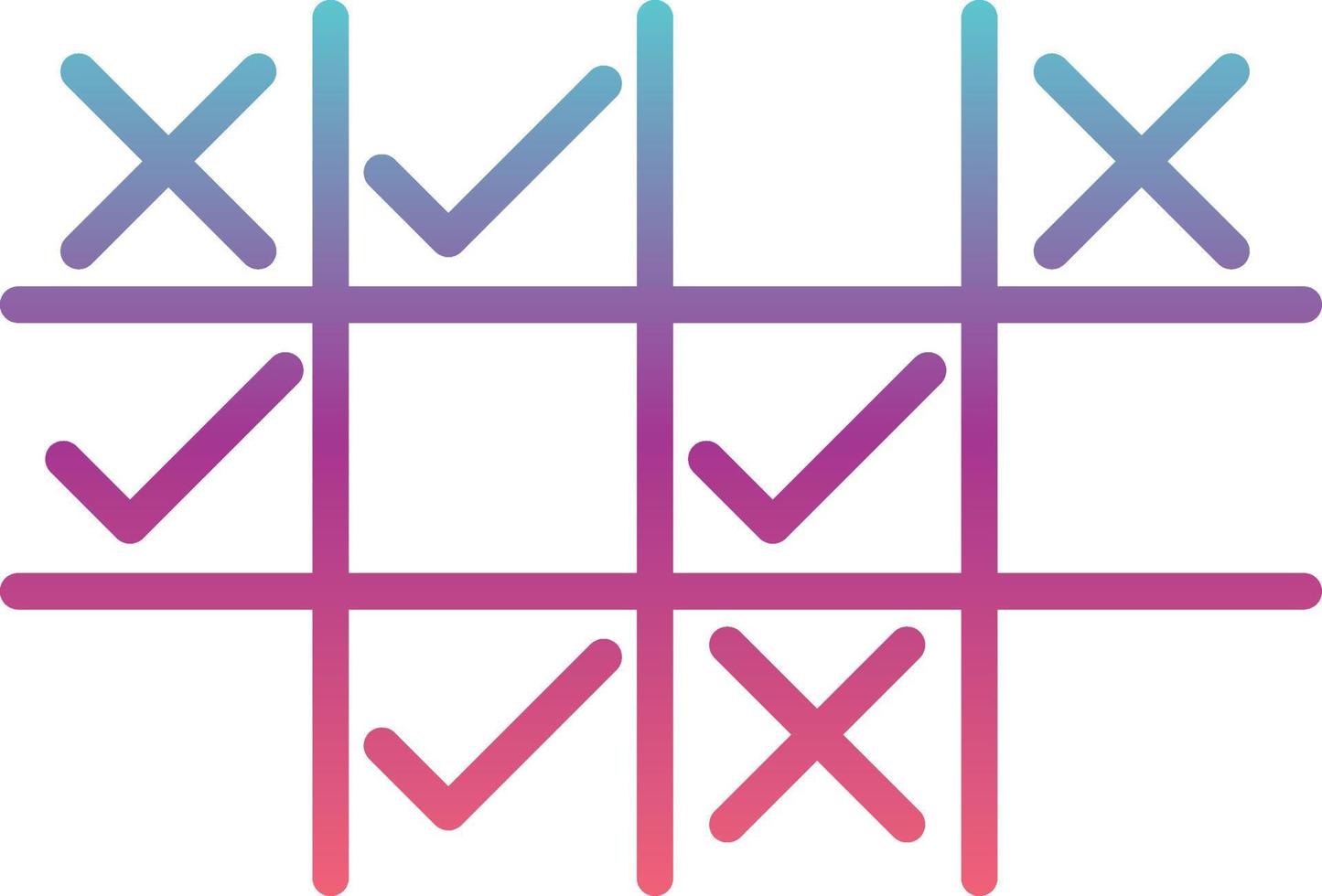 Tic Tac Toe Vector Icon