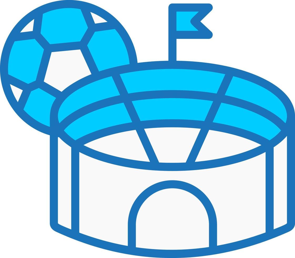 icono de vector de estadio