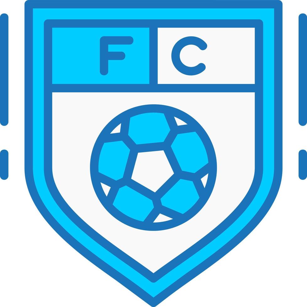 icono de vector de club de fútbol