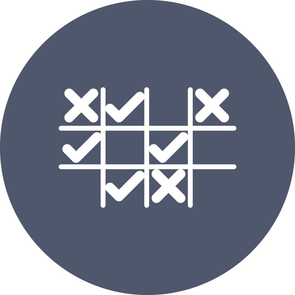 Tic Tac Toe Vector Icon
