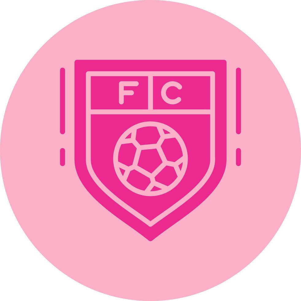 icono de vector de club de fútbol