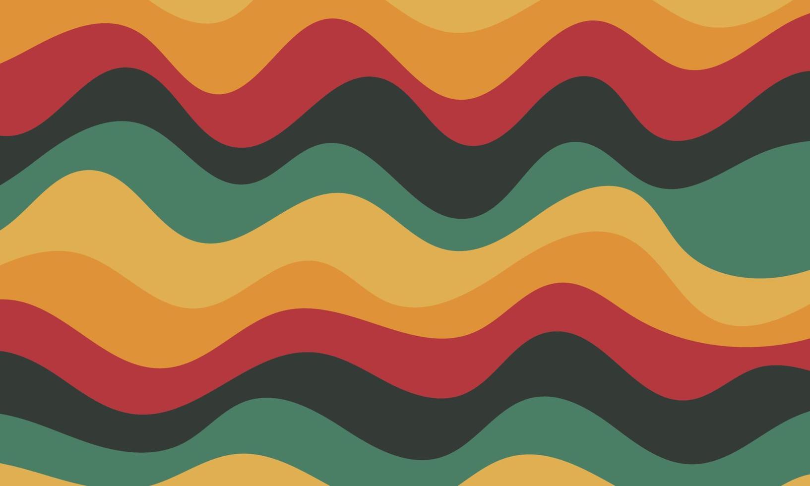 Fondo de papel tapiz de reggae maravilloso ondulado colorido vector