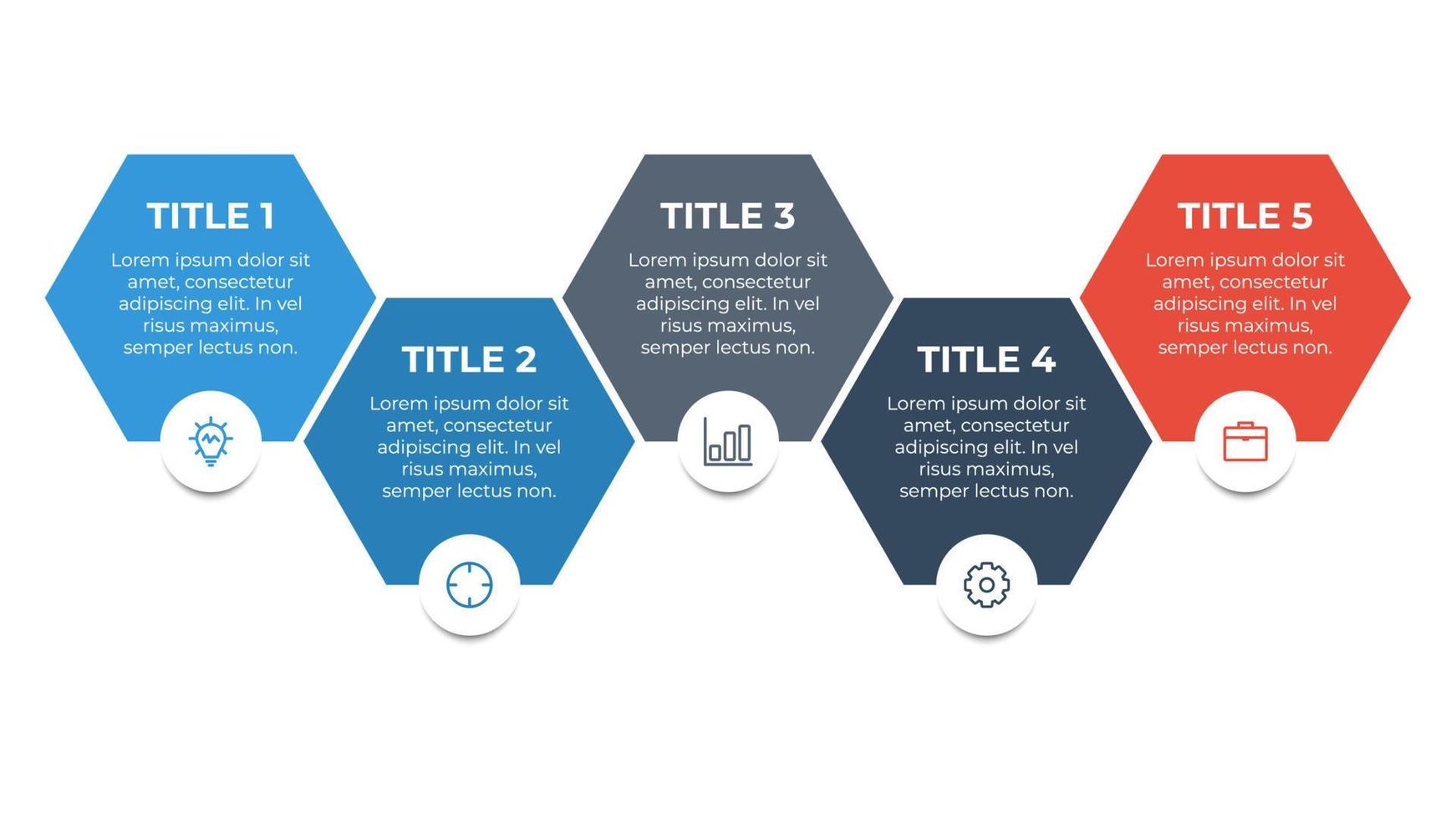 infographic element with 5 options, steps, processes, list, point. vector