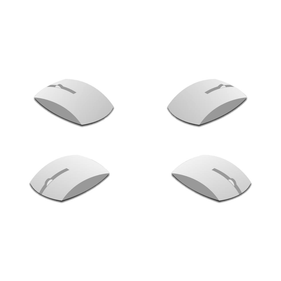 set of mouse computer vector illustration isolated on white background with isometric view