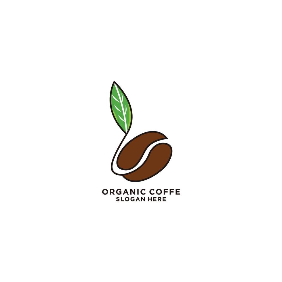 vector plano de plantilla de diseño de icono de logotipo de café
