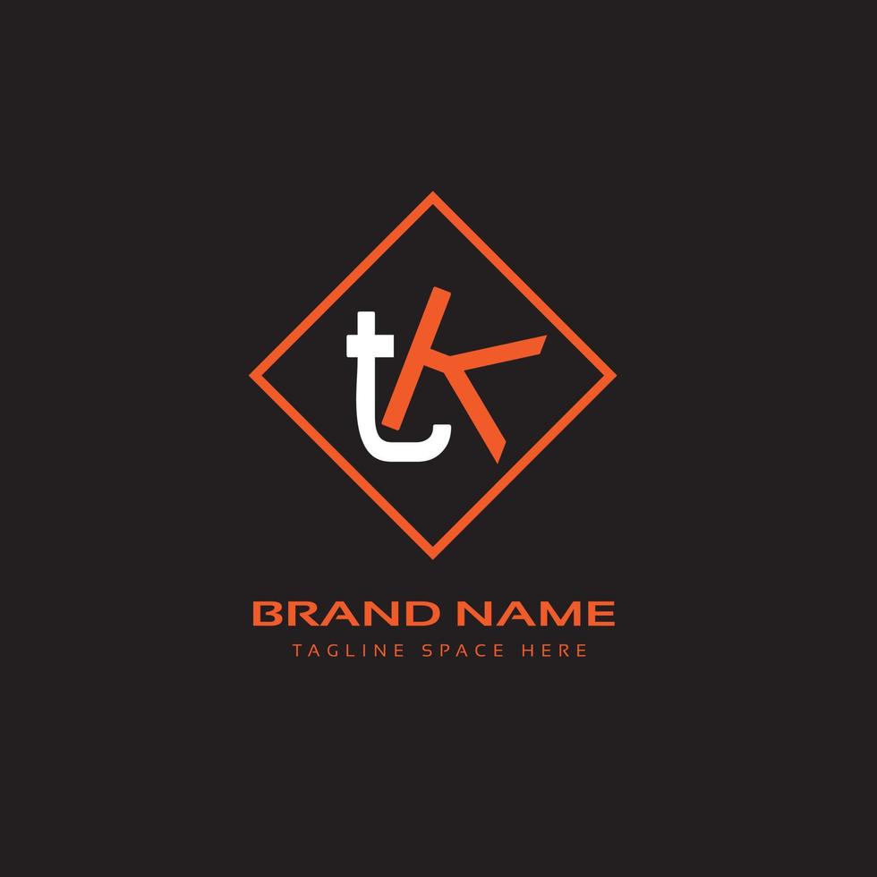 TK Text Logo vector