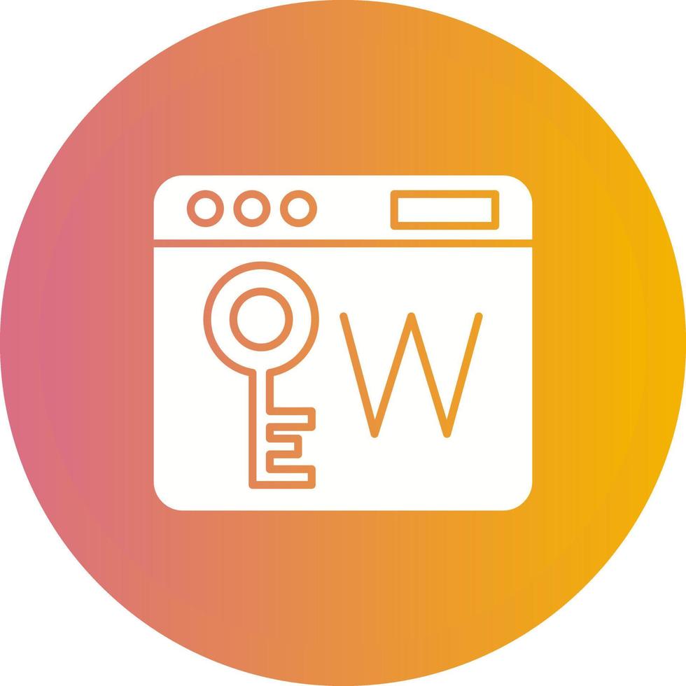Keyworld Vector Icon