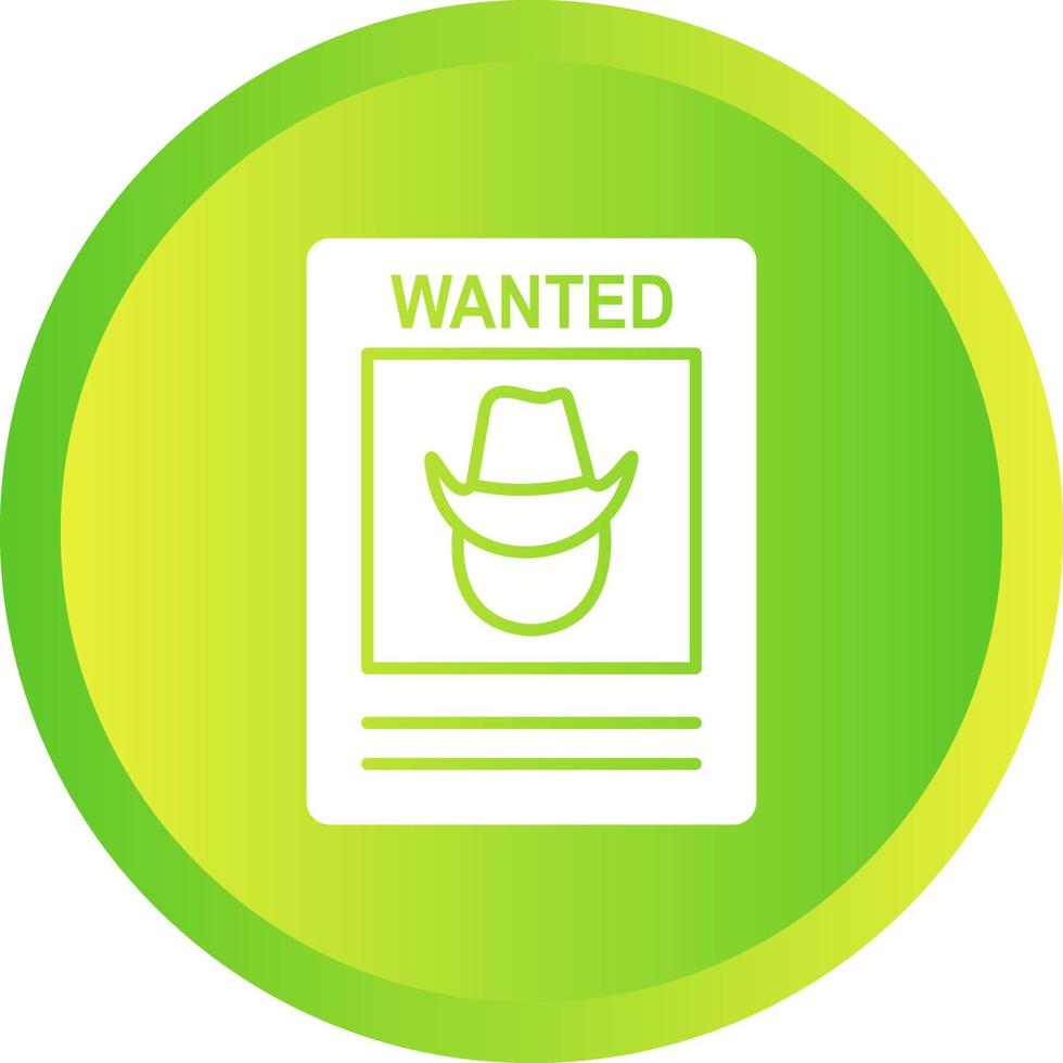 Wanted Poster Vector Icon