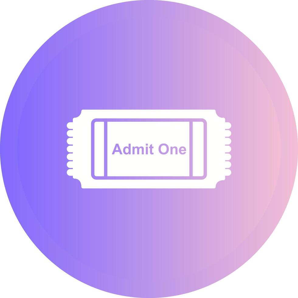 Movie Ticket Vector Icon