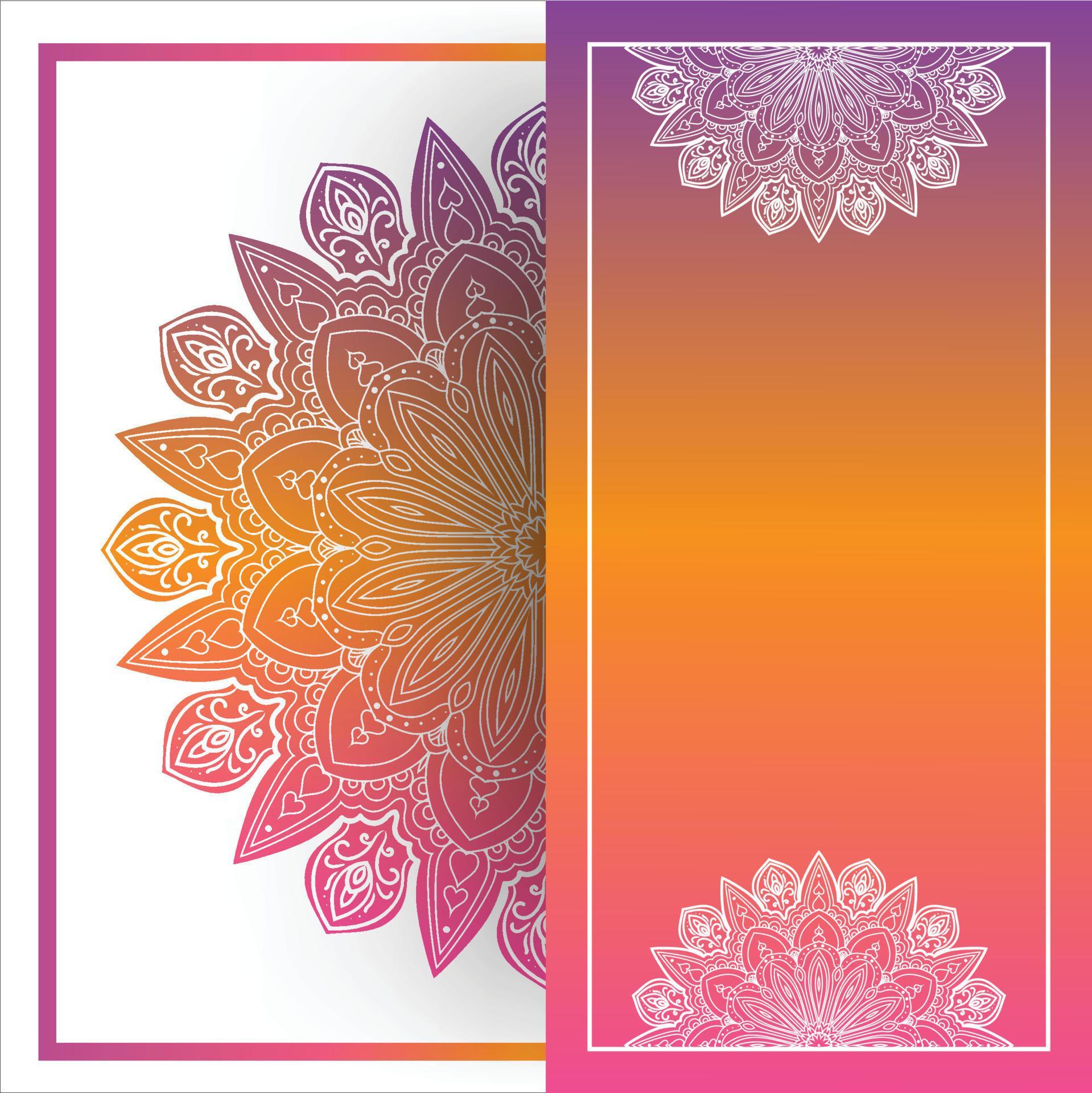 Gradient Mandala Card Background 16892293 Vector Art at Vecteezy