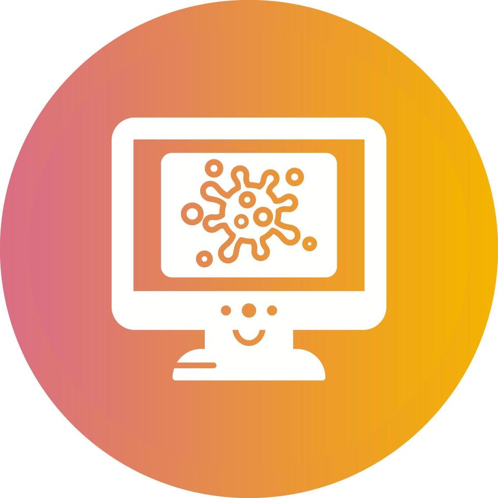 Virus Lcd Vector Icon