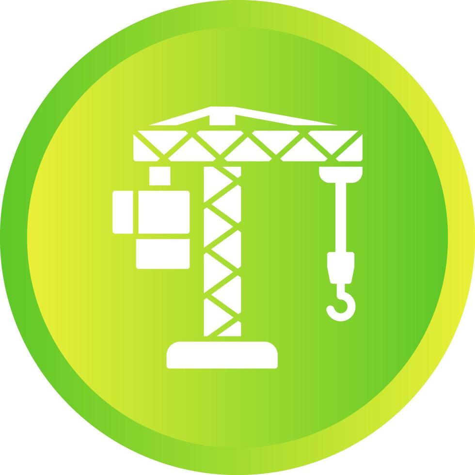 Crane Lifting Vector Icon