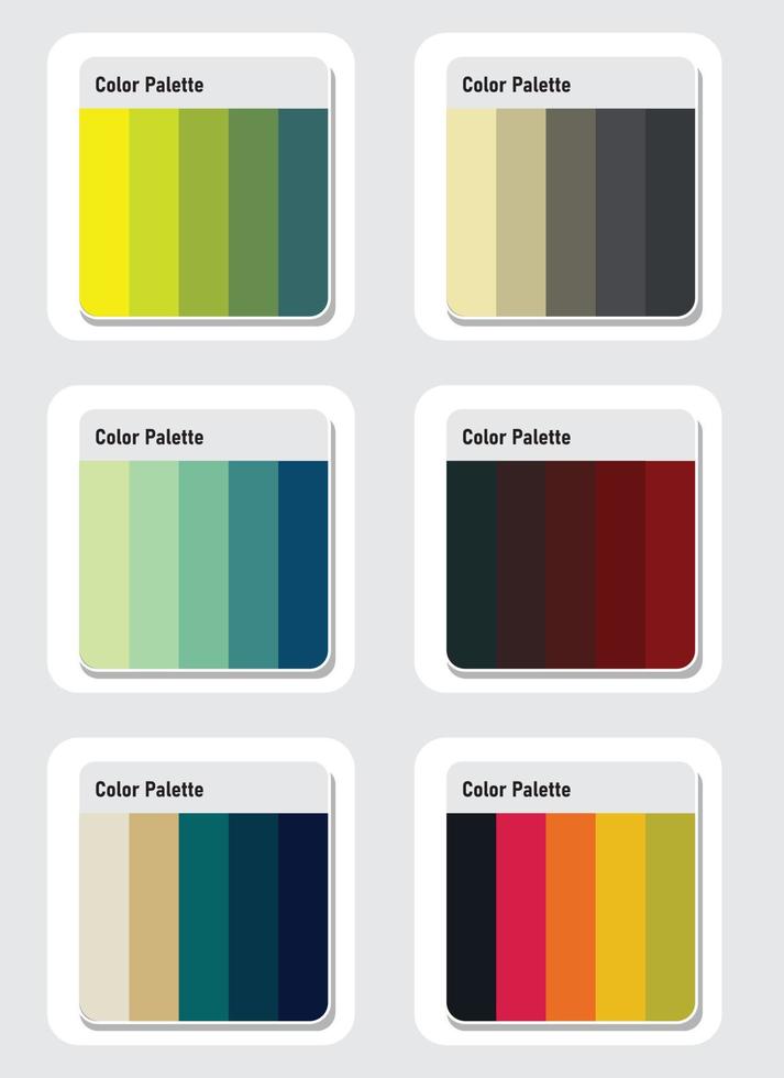 Color palette set vector