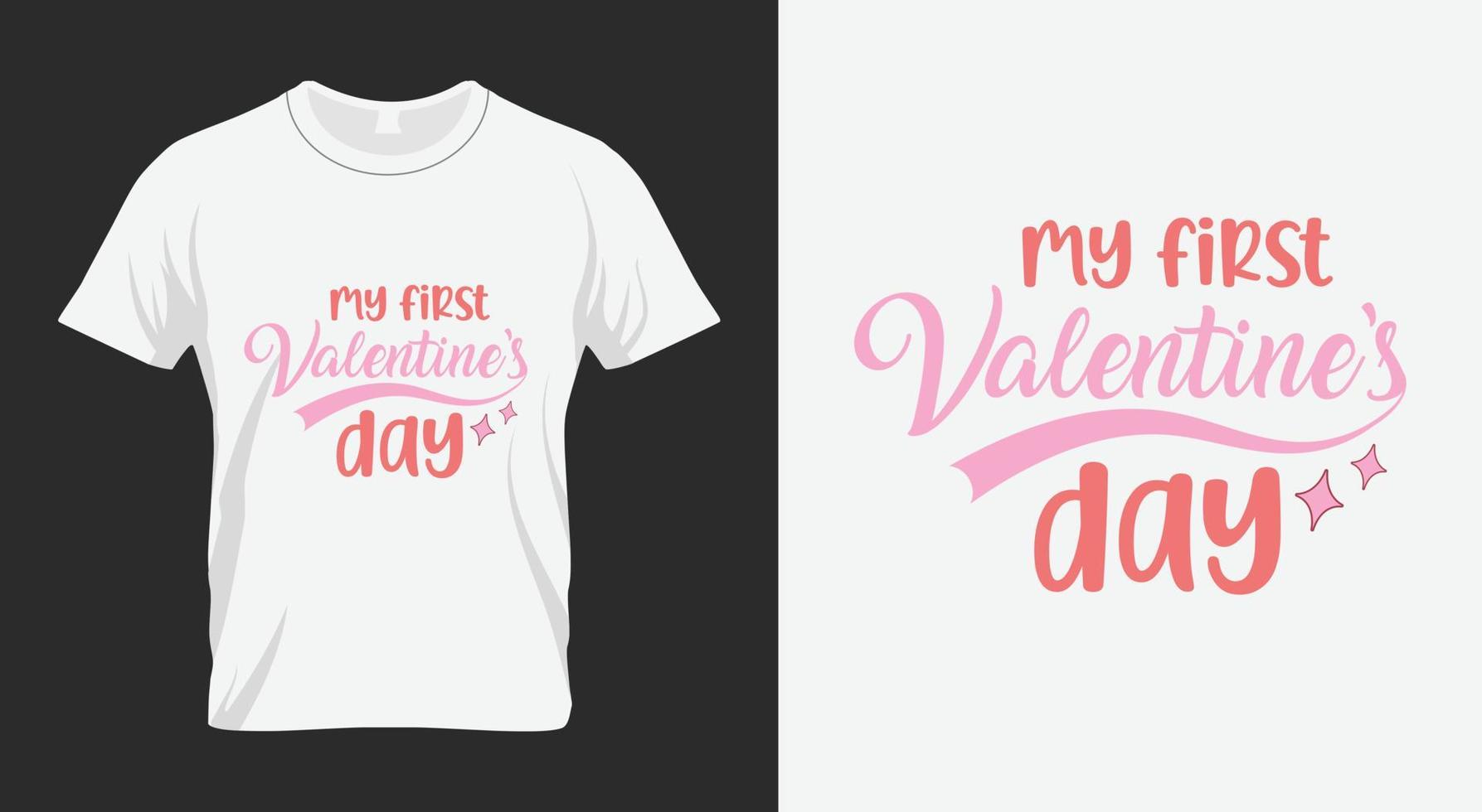 My Frist Valentines Day SVG vector