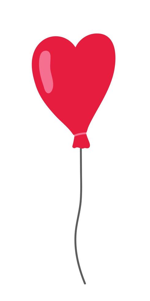 Air balloon vector sketch. Cartoon hand drawn illustration. Air balloon with little hearts.