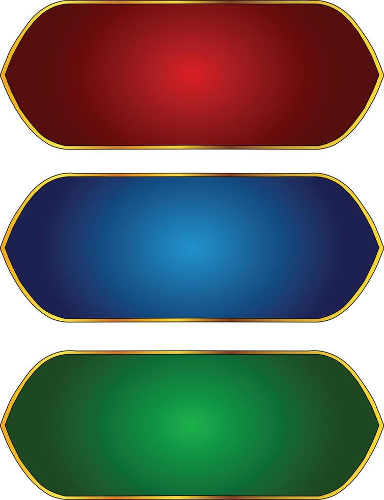 conjunto de marco de título de banner islámico árabe dorado de lujo png fondo transparente cuadro de texto dorado imágenes de diseño vectorial vector