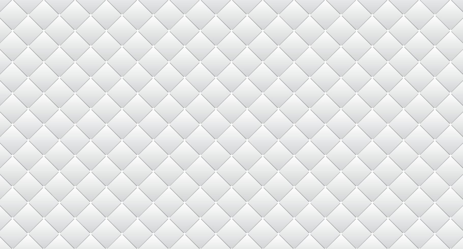 Fondo acolchado de tapicería simple. telón de fondo de sofá de textura de cuero blanco. ilustración vectorial vector