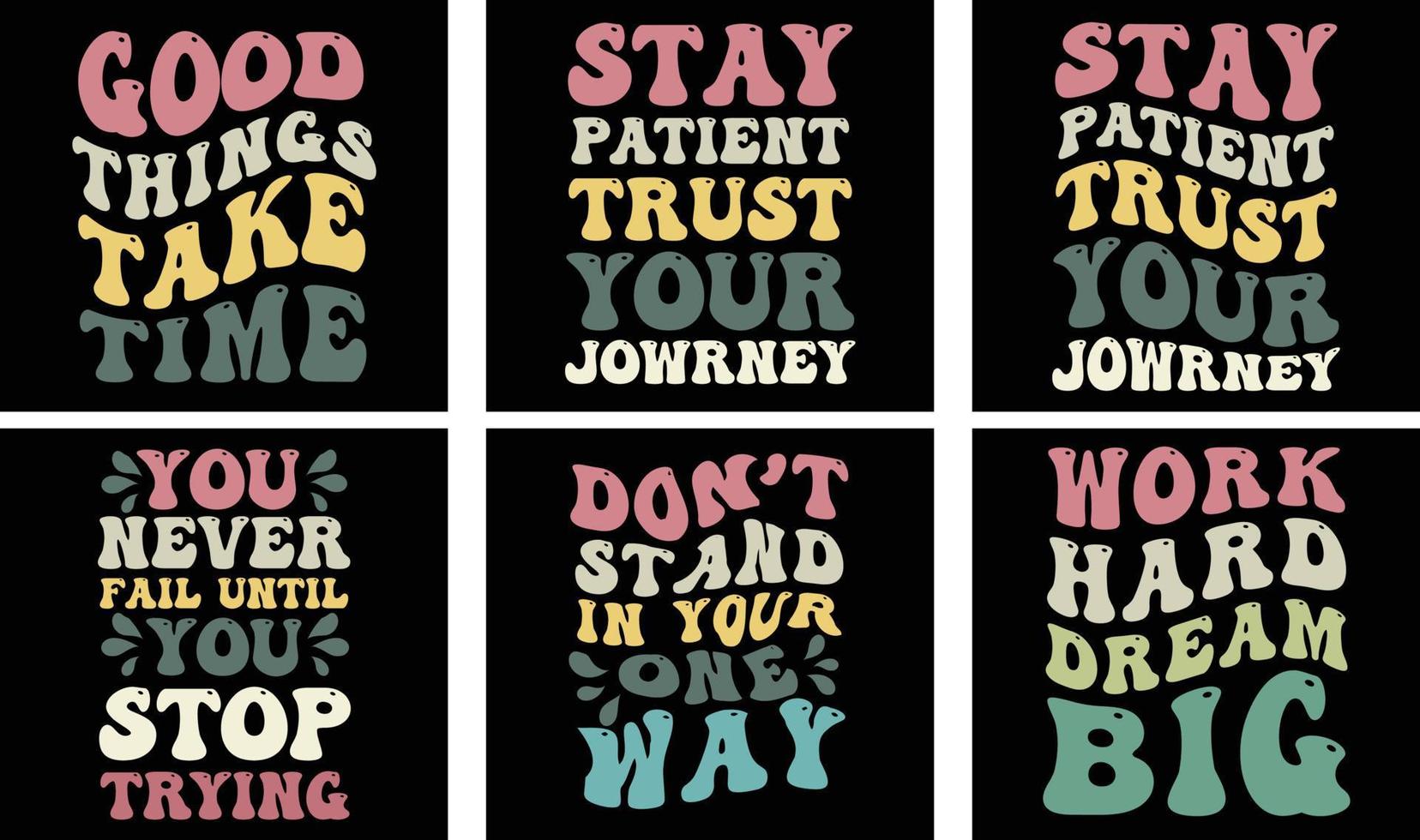 Motivational Saying T-shirt Design Bundle. Motivational Saying Vector Graphics. Motivational Typography t shirt design