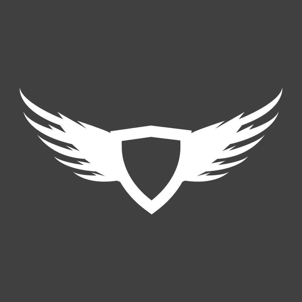 Bird wings logo vector template