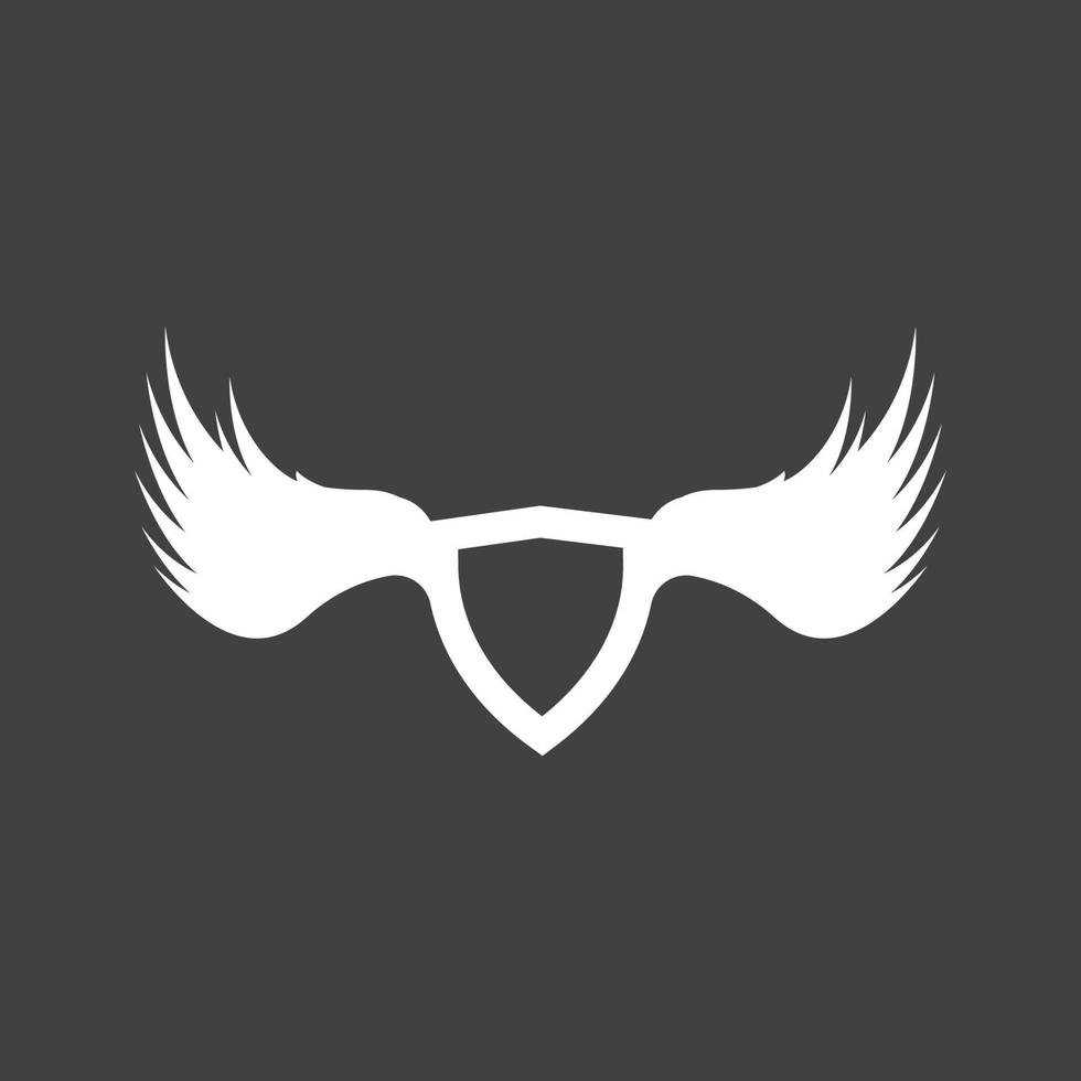 Bird wings logo vector template