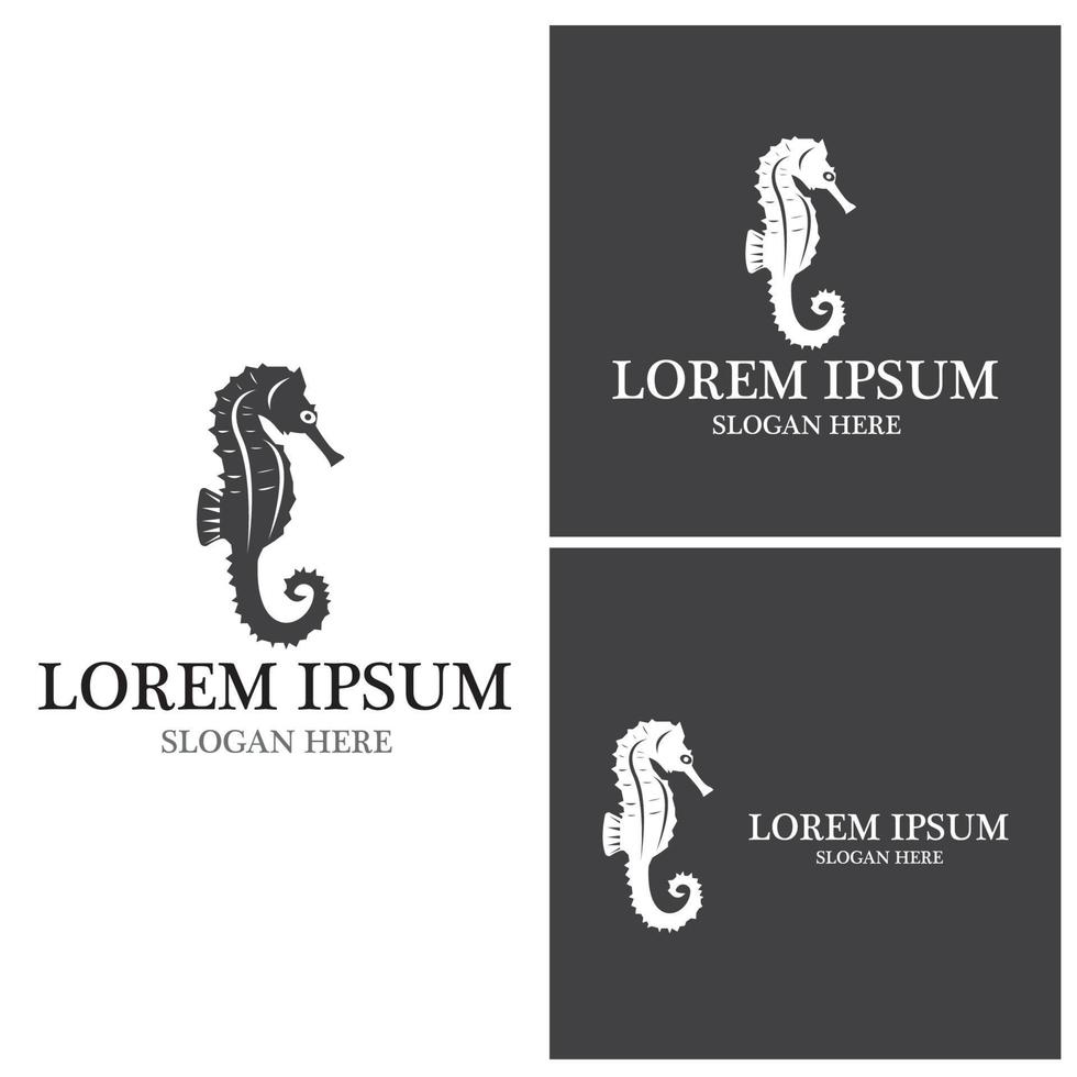 Sea Horse icon And Symbol Vector Template Illustration