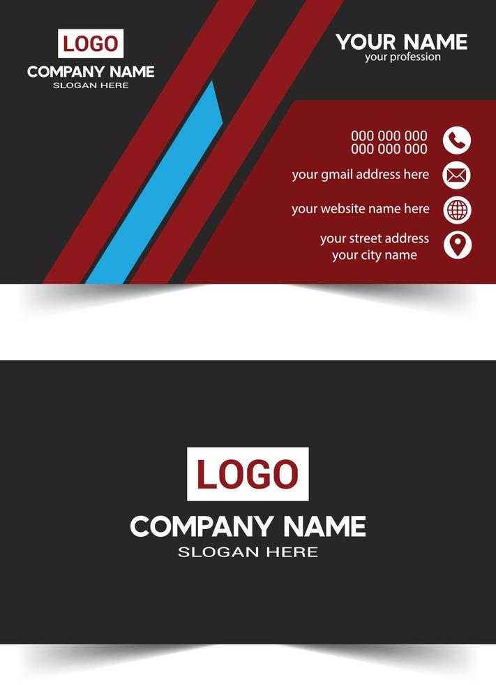 corporate bussiness card template vector