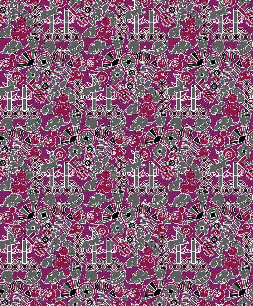 Chinese new year pattern background vector