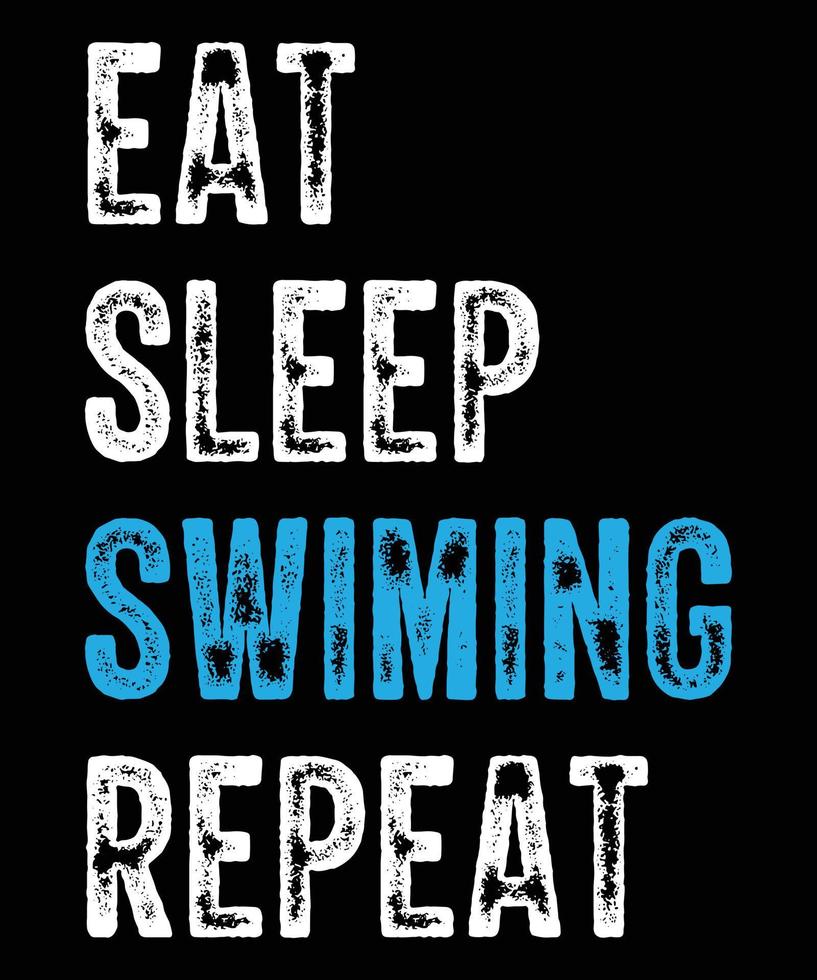 comer dormir nadar repetir vector