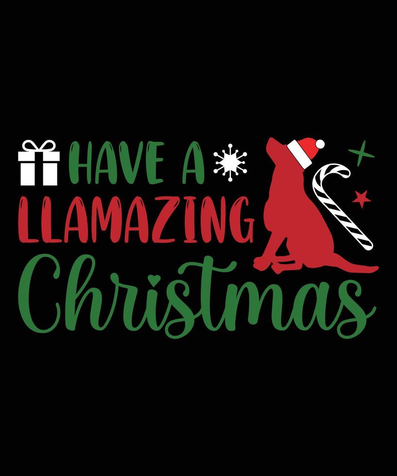 HAVE A AMAZING CHRISTMAS TSHIRT vector