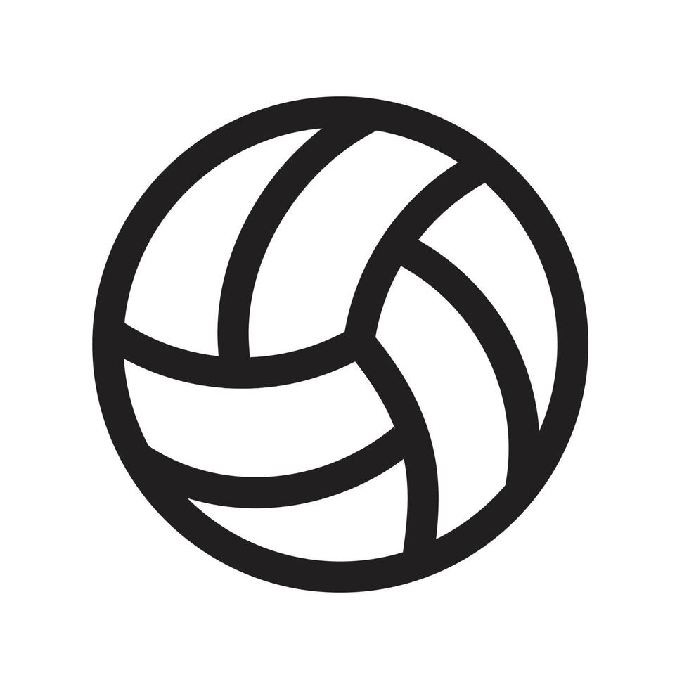 Volleyball icon free vector