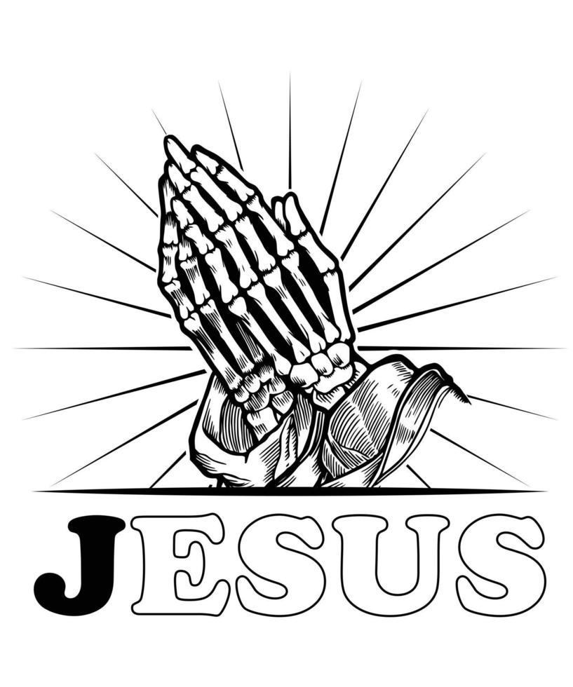 diseño de camiseta de jesús vector